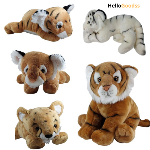 GUNAD BONEKA TIGER HARIMAU / TIGER PUTIH / SINGA COKELAT/ CHEETAH  LARGE - UKURAN L ( COCOK UNTUK HA
