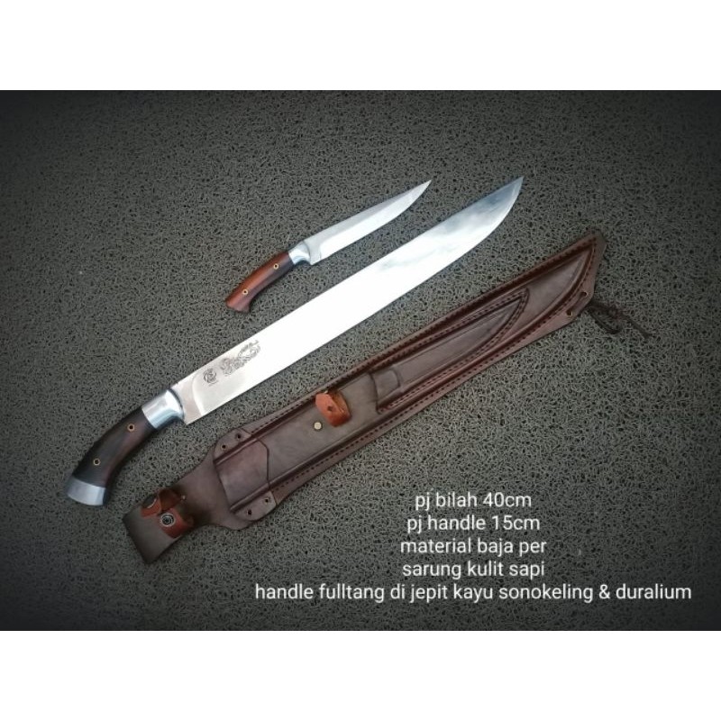 afifa117 pisau sembelih bilah 40 cm ready + pisau daging