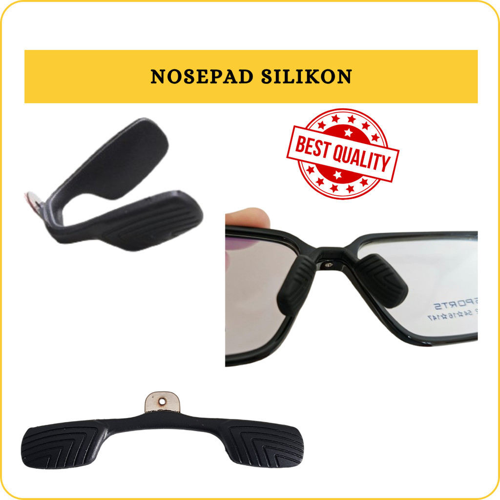 Nosepad Kacamata Silikon NPSS-2 Model Jepit – Dudukan Hidung Anti Selip dan Nyaman, Cocok untuk Kaca