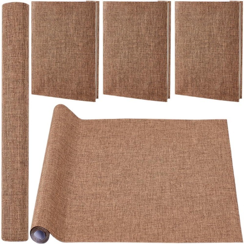 

1 Sheet 51 x 11.8 Linen Book Cloth Brown Books Binding Fabric Surface Paper Backed Bookcover Densely Woven Cloth Books Album
