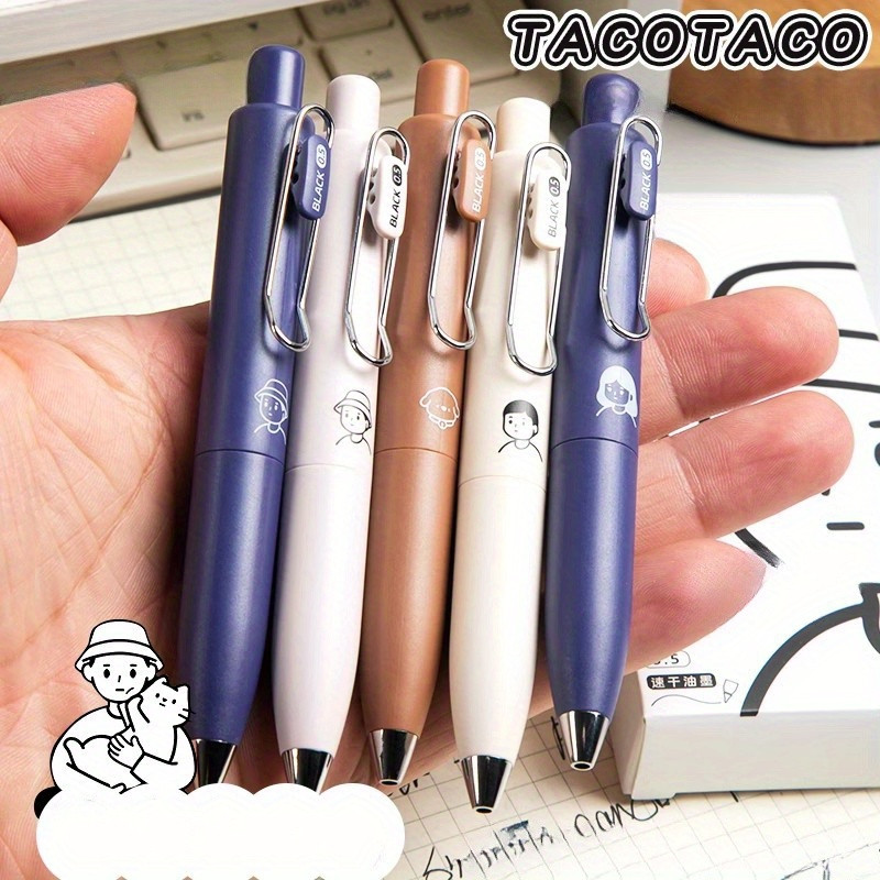 

4pcs Quick Dry Gel Pens – 0.5mm Fine Point Black Ink Pens for Smooth Writing, Ideal for Journaling, Office, and S ool Supplies