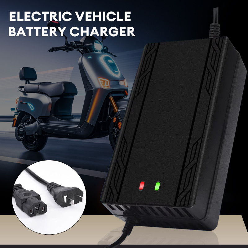 PARKHOR Charger Aki MotorAki Motor Dan Mobil / Pengisi Daya Aki Motor 48V 20AH Pengisi Daya Universa