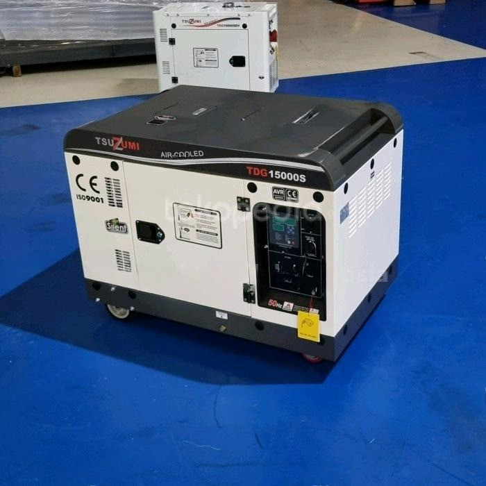 Genset silent 15 kva 3 phase diesel tsuzumi TDG15000SSV 10000 watt