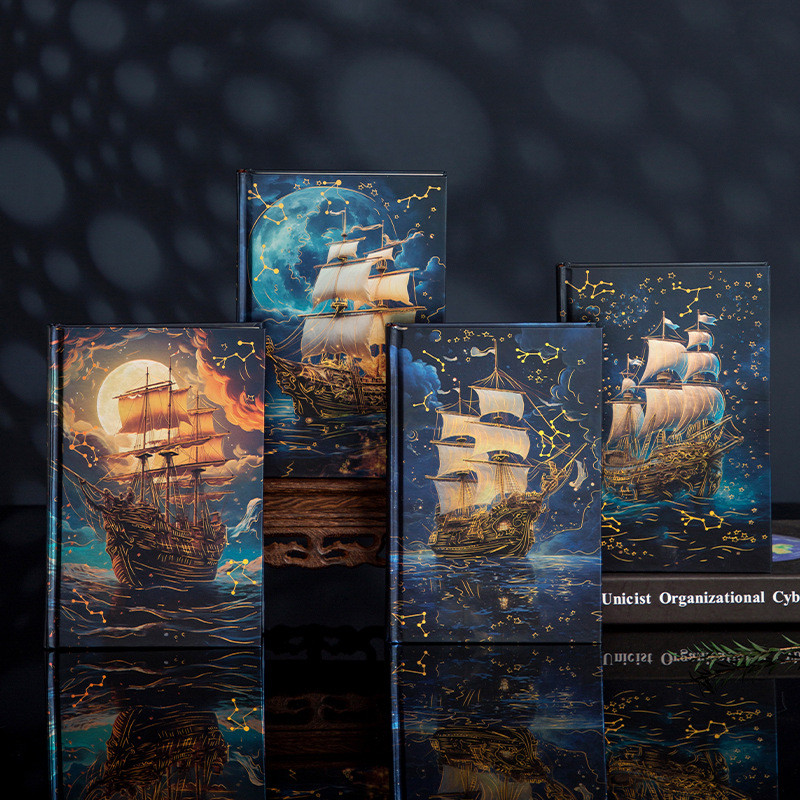 

A5 Notebook Vintage Grimoire Excerpts Illustrated Handbook,128 Sheets/Book Stamped Hardcover With Full Color Inside Pages QP-88