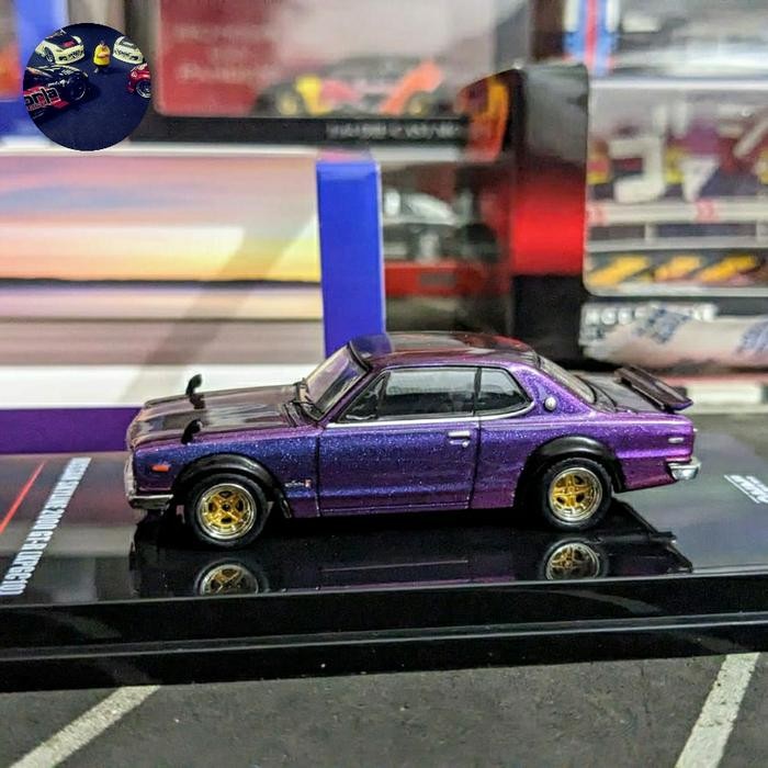 EX99... Diecast Inno64 Nissan Skyline 2000 GTR KPGC 10 Midnight Purple 2