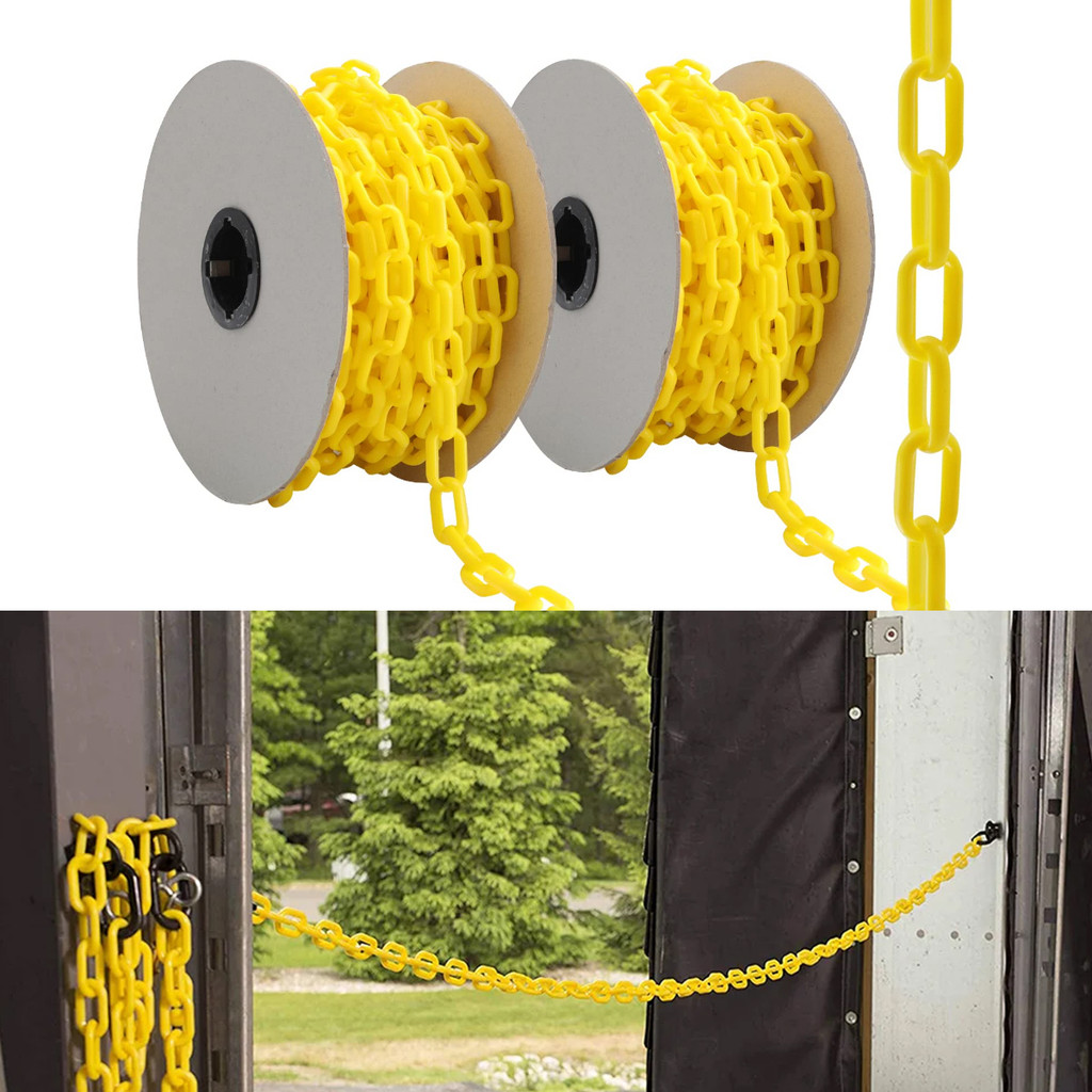 5M Rantai Plastik, Plastic Chain dekorasi parkir peringatan rantai isolasi, rantai plastik warna war