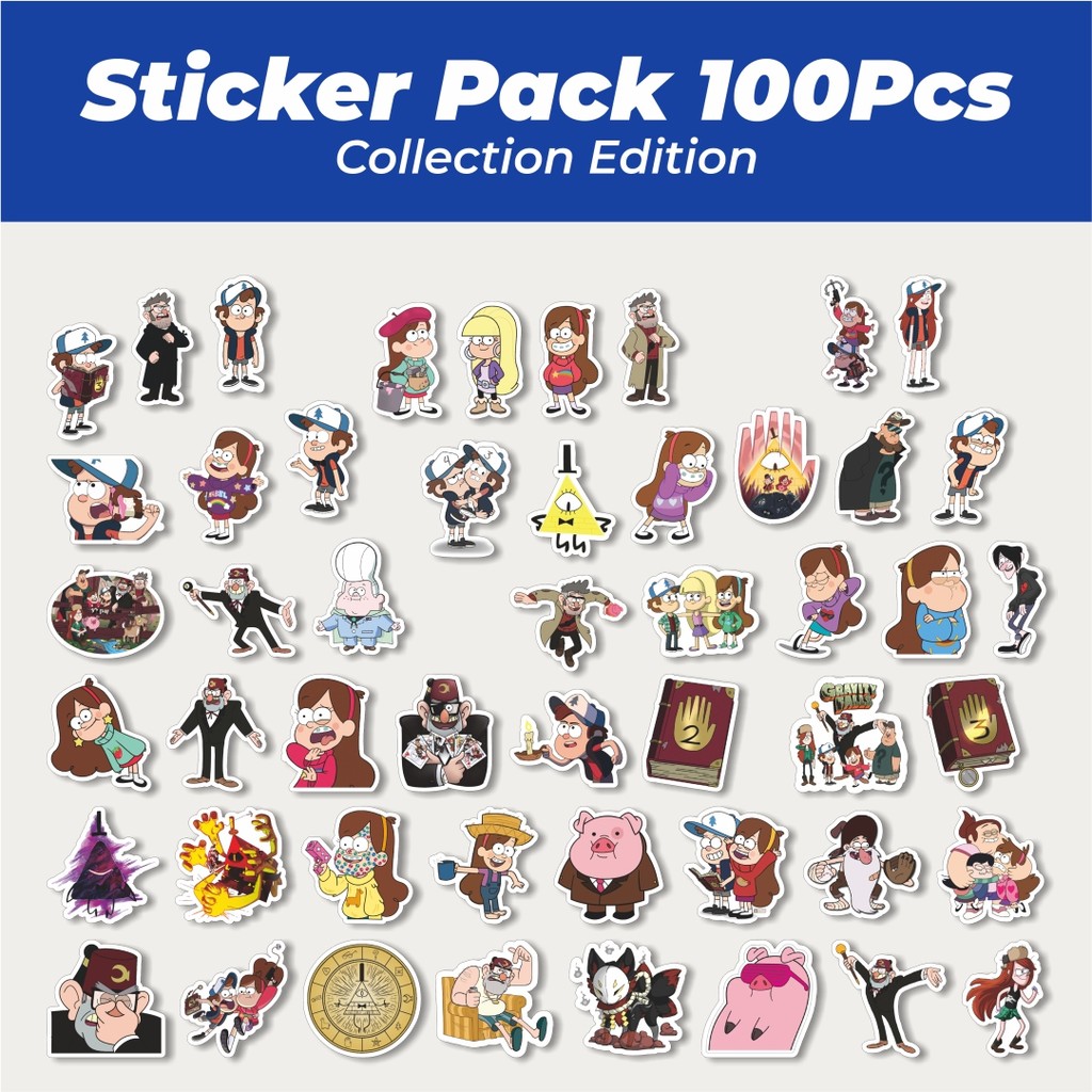 

Hot Stiker Kartun Series Gravity Falls Karakter Mix 1 Lucu Anti Air Stikers Berperekat Waterproof Sticker Decal Buat Motor Helm Buku Journal Koper Casing HP Laptop Botol Minum