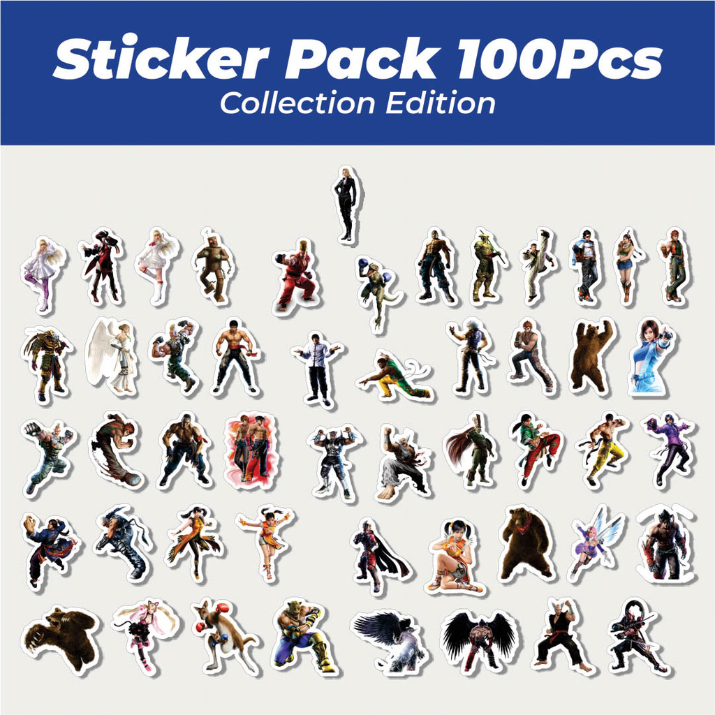 

Hot Stiker Game Series Tekken Character Mix 2 Lucu Anti Air Stikers Berperekat Waterproof Sticker Decal Buat Motor Helm Buku Journal Koper Casing HP Laptop Botol Minum