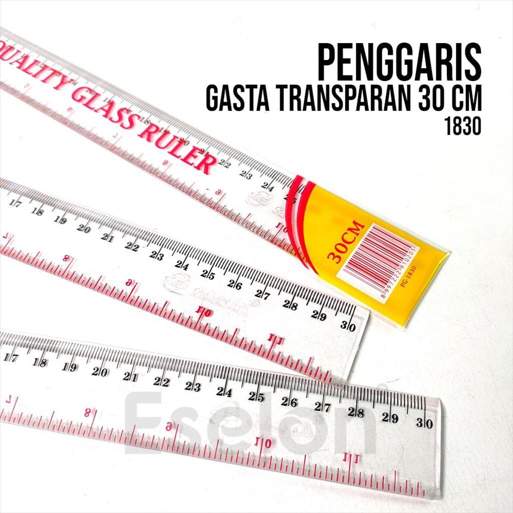 

♚Penggaris GASTA 30cm / Penggaris panjang / Penggaris Plastik♚