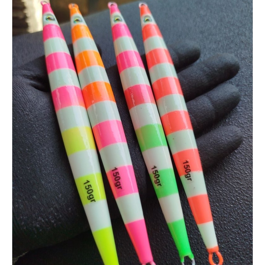 Metal Jig FULL GID  KILLER Zebra  Belegbeg 150Gr Metal Jig 150Gr Metal Jig 150Gram