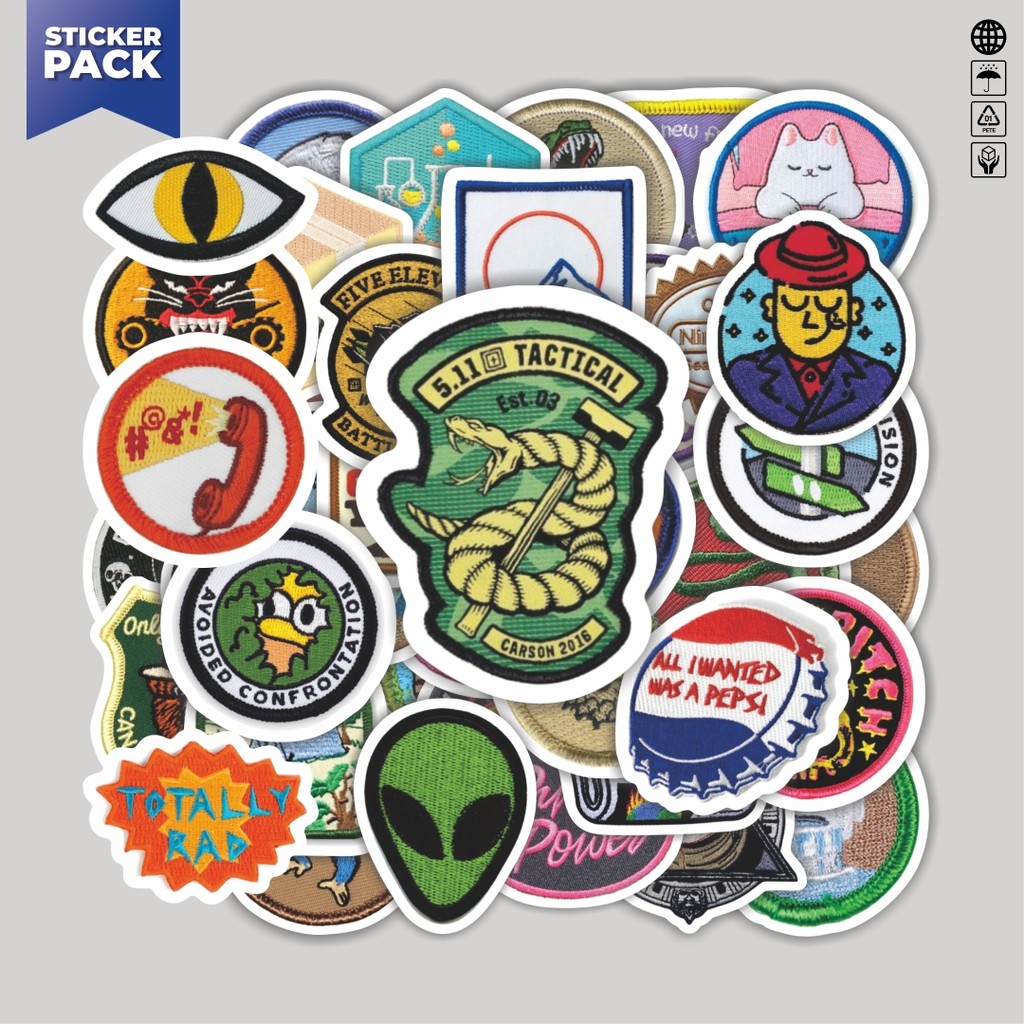 

[100PCS]Stiker Pack Stiker Patch V10 Aesthetic Vinyl Anti Air Dekorasi Sticker Laptop Buku Journal Koper Helm Casing HP Gitar Helm Skateboard