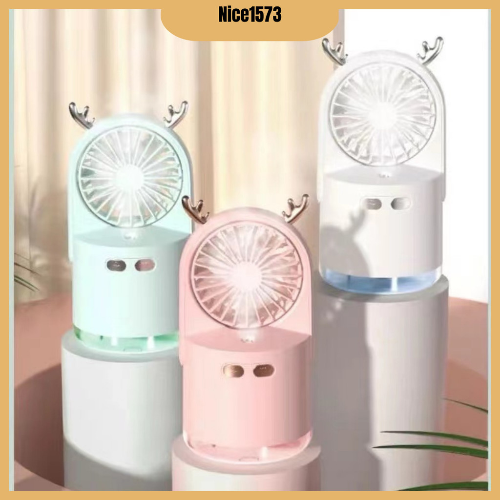 

【silent】Kipas Angin Nano Spray Mist Sprayer Mini Fan Facial USB Rechargeable Kipas Angin Estetik Unik Y2