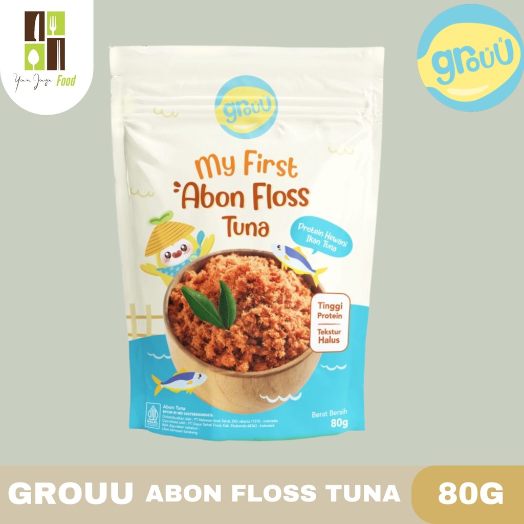 

Grouu My First Abon Floss Tuna 80g / Abon Tuna / Abon MPASI / Makanan Bayi