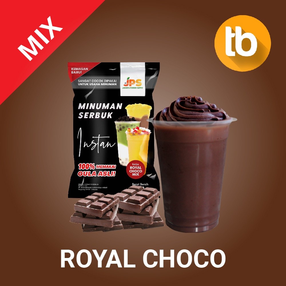 

JPS Powder Bubuk Minuman Serbuk Instan Rasa Royal Choco Mix Campur Gula 1Kg