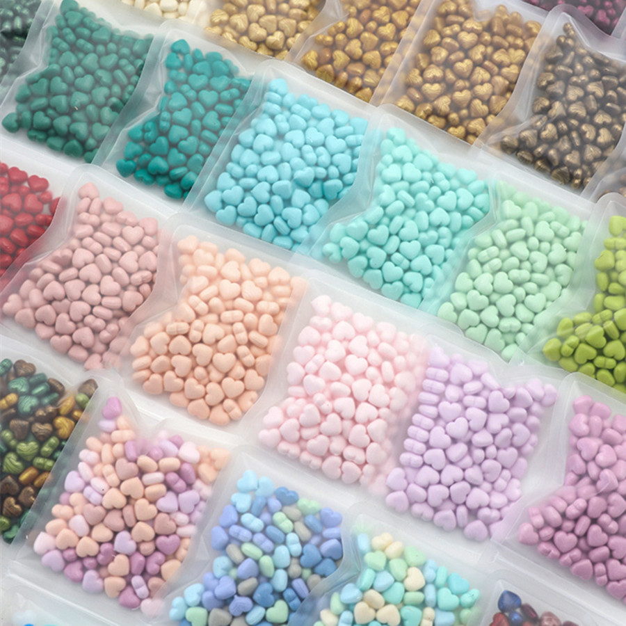 

100pcs Heart-Shaped Sealing Wax Beads for Wax Seal Stamp, Great For Embellishment Of Card Envelope, Wedding Invitation