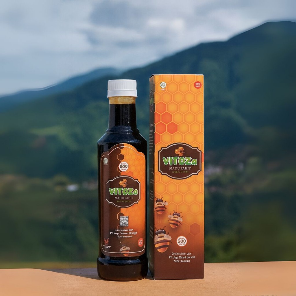 

VITOZa Madu Pahit Ori Netto 500gr untuk Kebas, Kram dan Kesemutan - Halal BPOM
