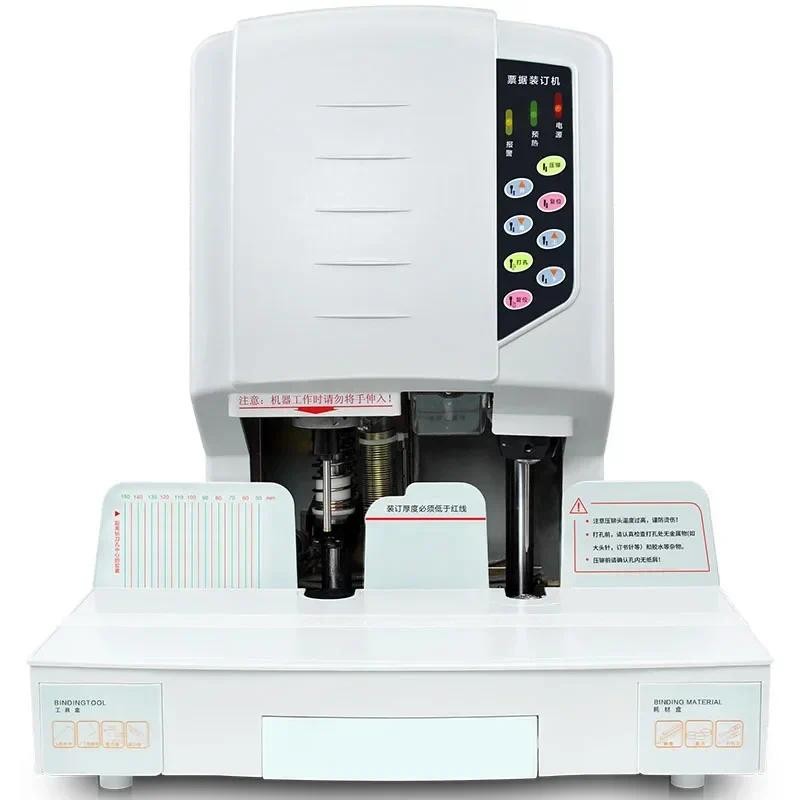 

HL-50D Voucher Binding Machine Electric punching machine hot melt adhesive riveting tube binding machine