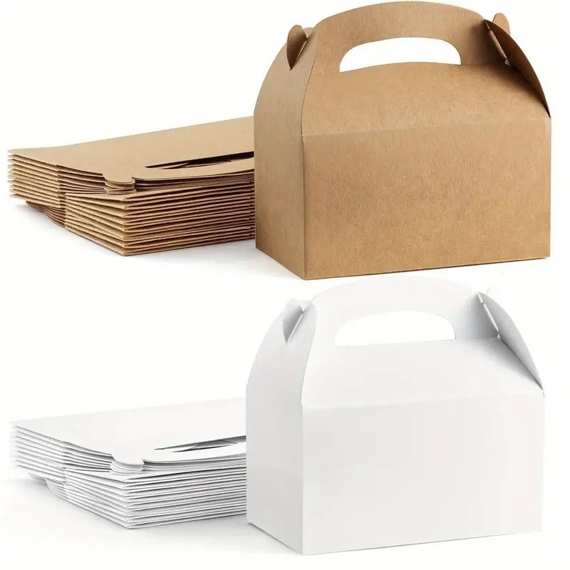 

20pcs Kraft Paper Gift Box Containers Perfect for Packaging, Wedding, Party, Birthday Decorations and Small Business Supplies