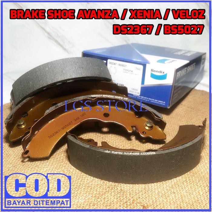 BRAKE SHOE AVANZA BENDIX BS5027 - KAMPAS REM BELAKANG AVANZA XENIA VELOZ BENDIX