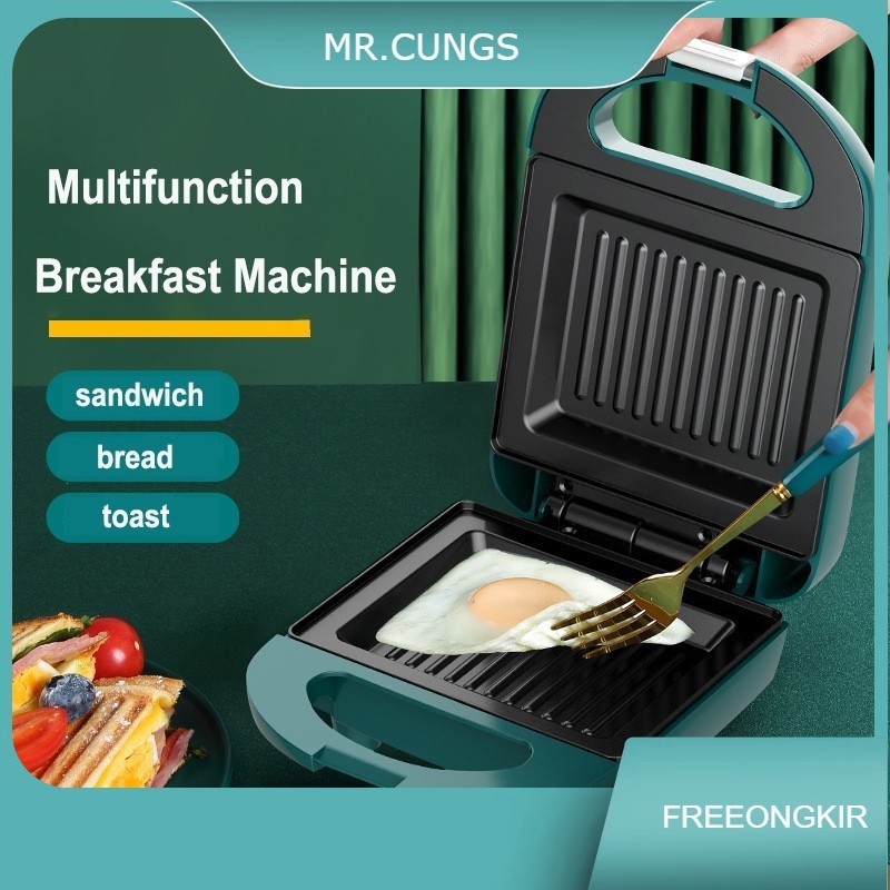 Breakfast Sandwich Maker Pemanggang Roti Toaster Panggangan Roti Bakar listrik Alat Panggang
