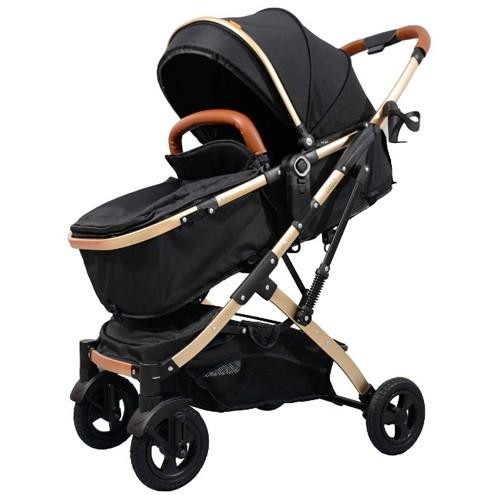 Terbaru Labeille A8188S Stroller Bayi Oslo Premium Reversible Kereta Dorong - Black, PLASTIC WRAP