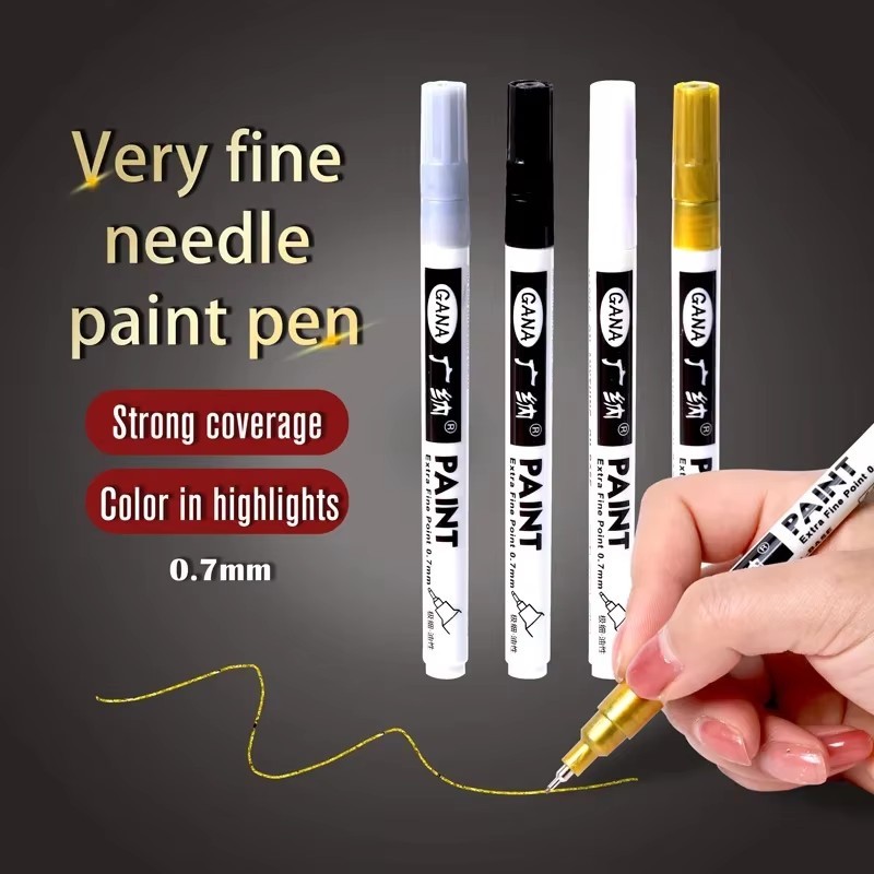 

Guangna 1Pc Paint Pen 0.7mm Extra Fine Point Paint Marker Non-toxic Waterproof Permanent Marker Pen for Cards Posters Rock Mugs