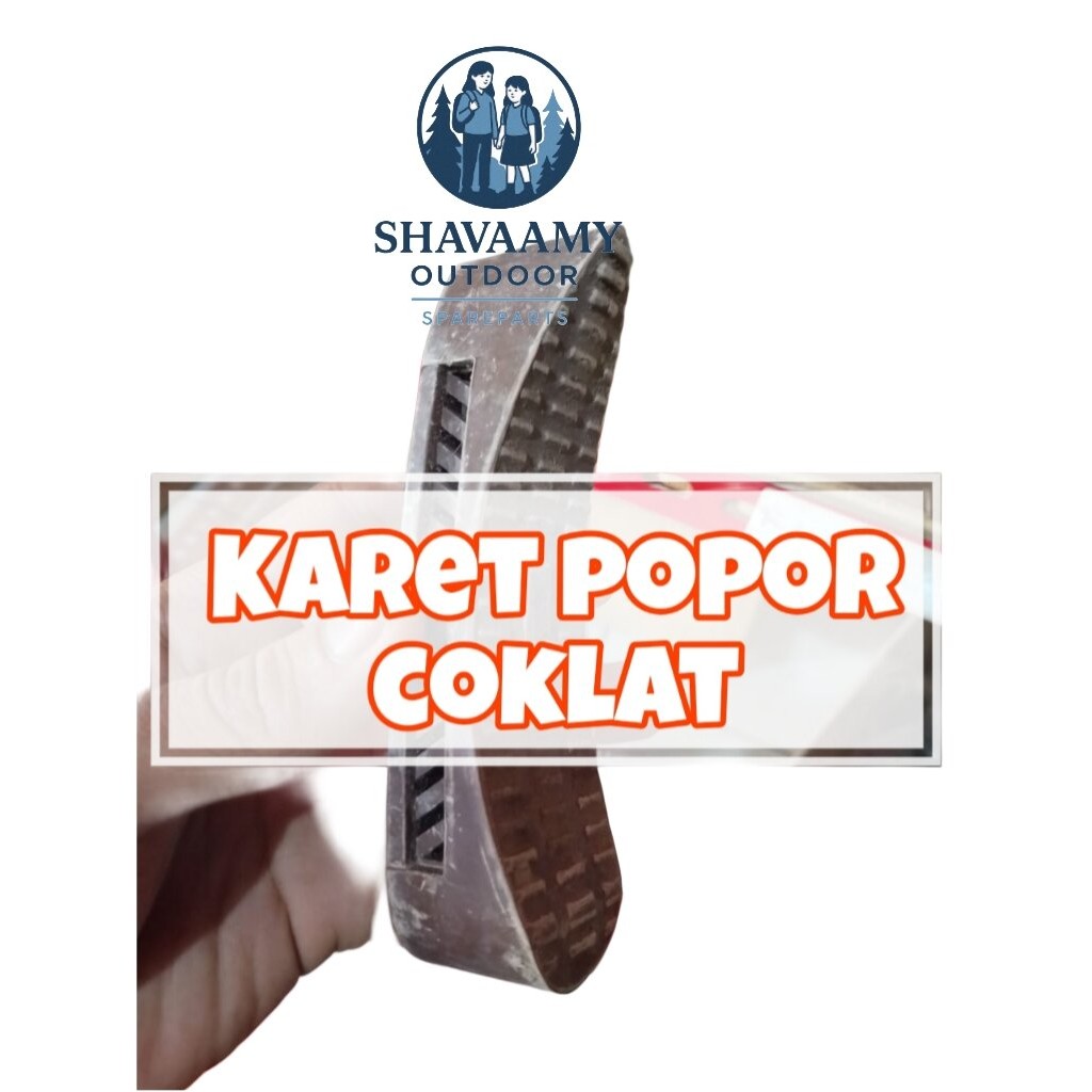 

Karet ppor coklat bagus rapih