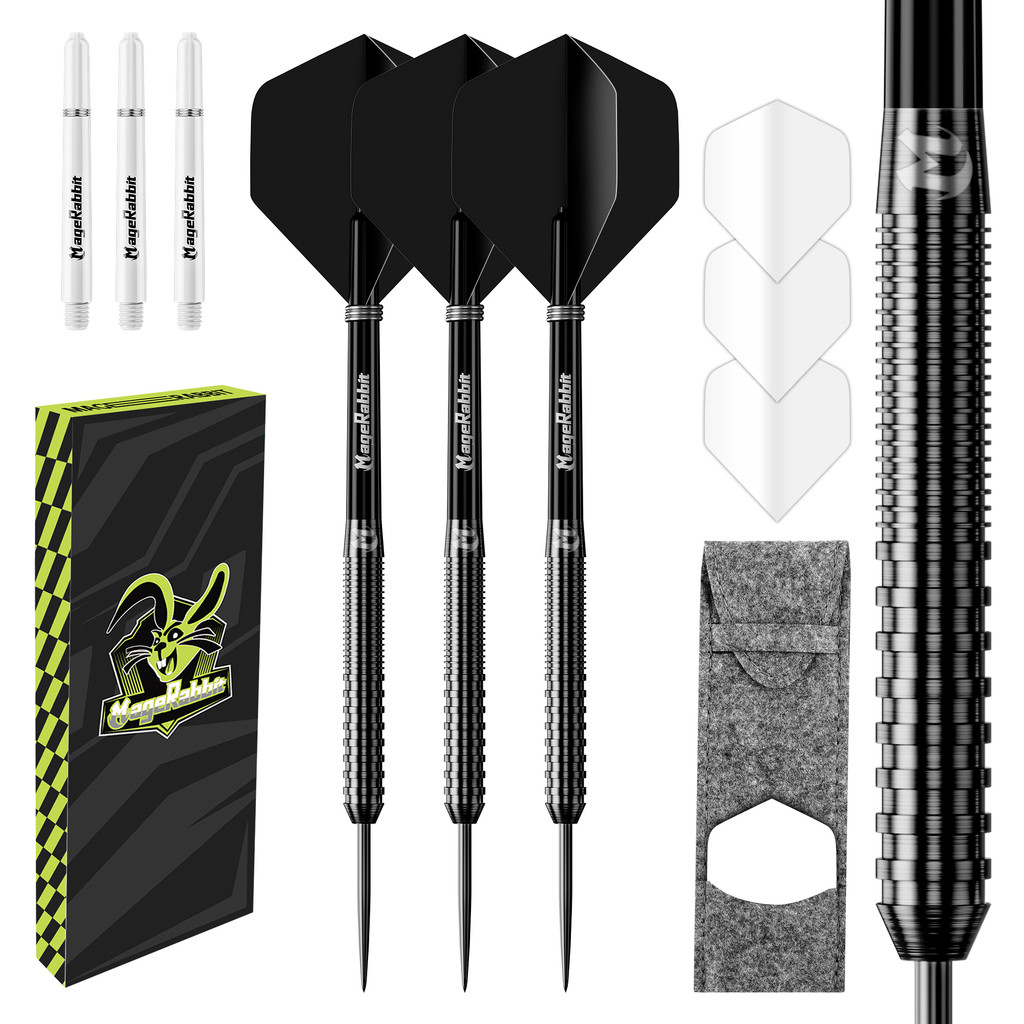 MageRabbit Pegasus Professional Tungsten Steeltip Darts Set Available in  23 Gram with Flights, Stem