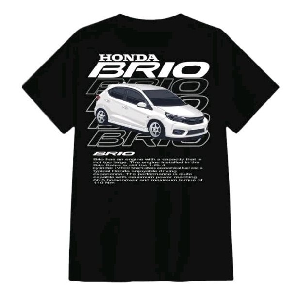 Baju Honda Brio - Kaos Honda Brio - T-shirt Honda Brio - Kaos Merchandise Honda Brio