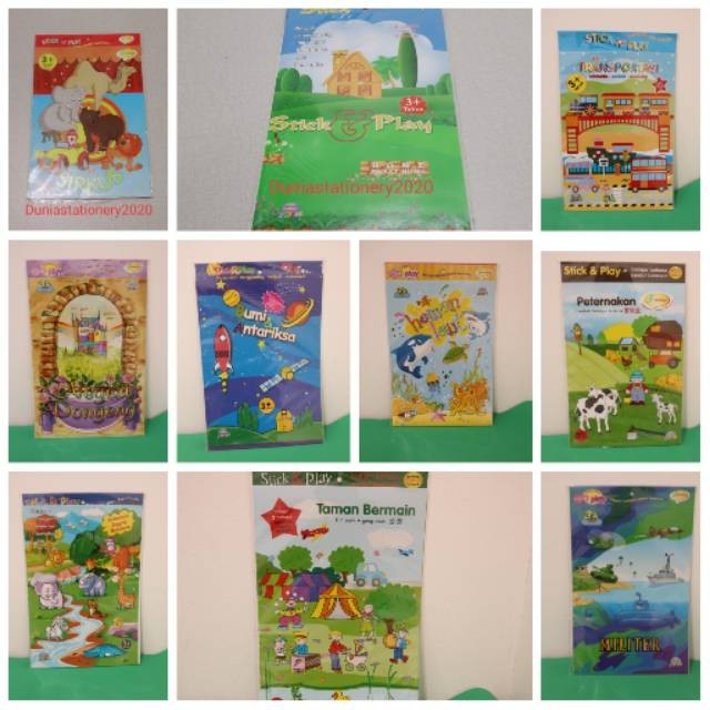 

Menggunting, melipat, dan menempel anak 2D/STICK N PLAY SIDU CREATIVE (Cutting, folding and pasting)
