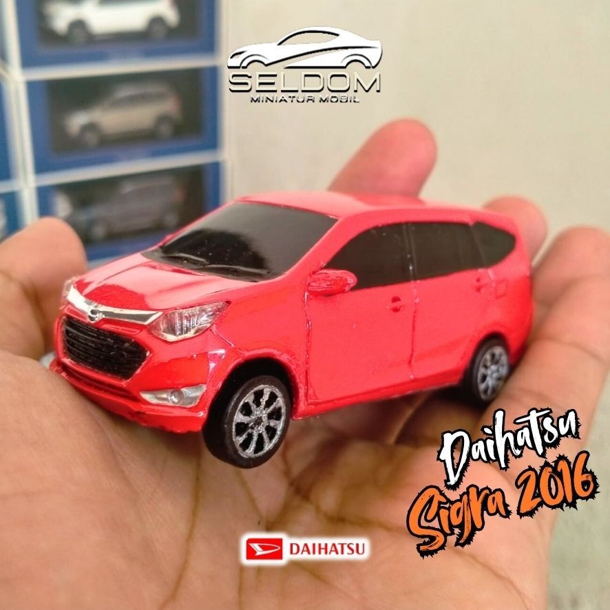 SUNMORNING    Diecast Miniatur Daihatsu Sigra, Replika Daihatsu Sigra skala 1:43 bisa request warna 