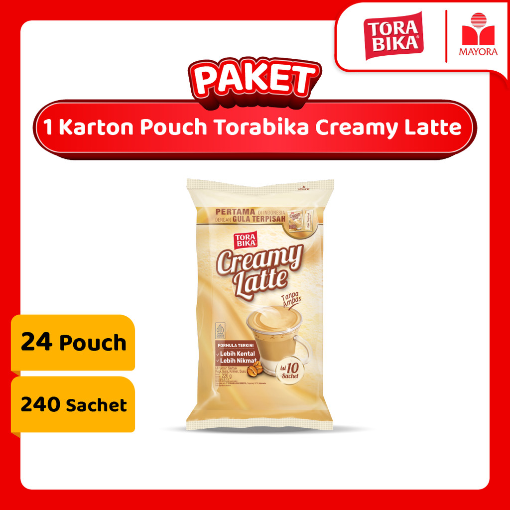 

Paket 1 Karton Kopi Torabika Creamy Latte Pouch