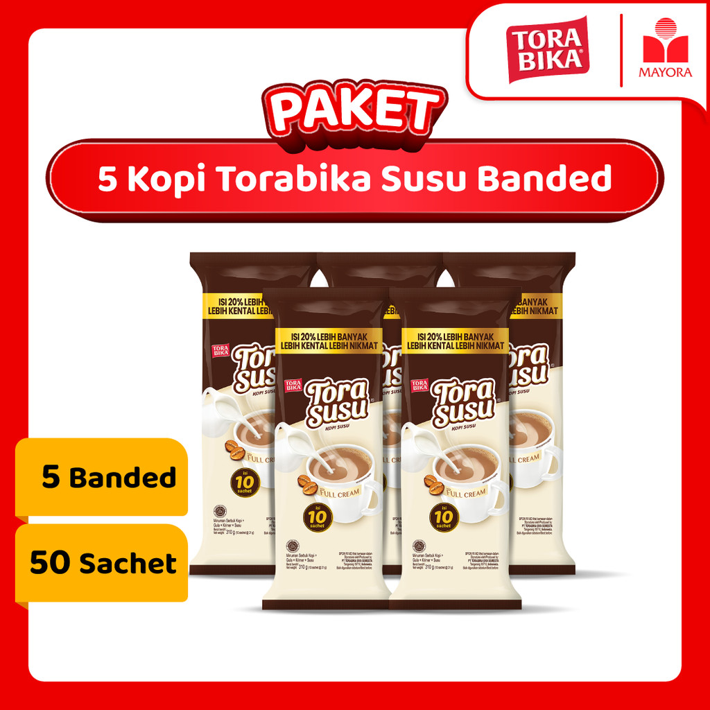 

Paket 5 Kopi Torabika Susu Banded