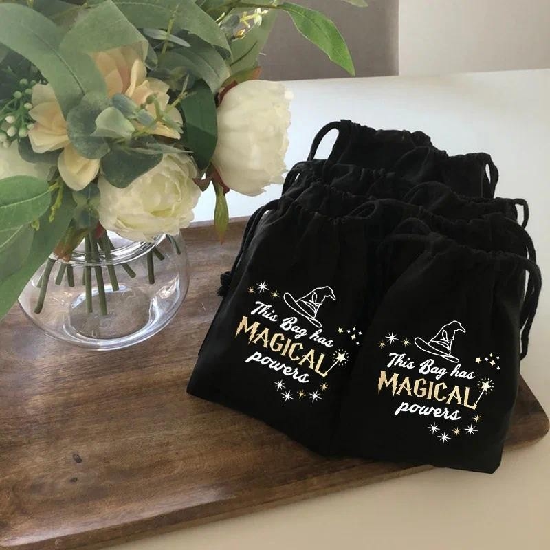 

5pcs Magical gift bags halloween Mischief Wizard School Witch Witchy Hocus Pocus themed happy Birthday party decoration favor