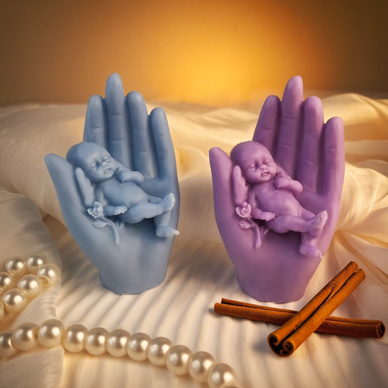 

Baby Hand Candle Silicone Mold Resin Molds Mould Concrete Mould