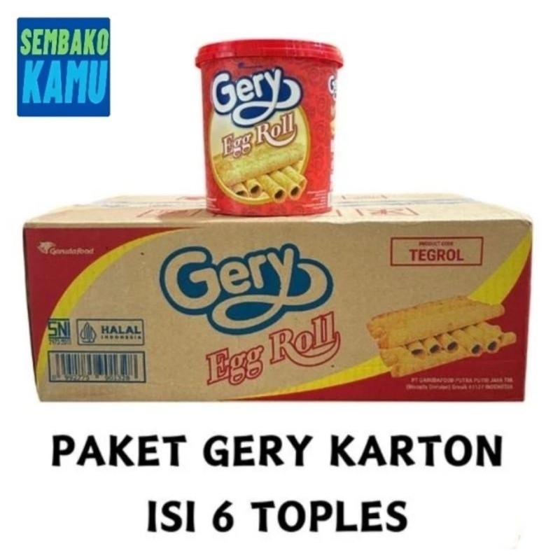

Gery Egg Roll 210 gr Toples - 1 Dus Isi 6 pcs