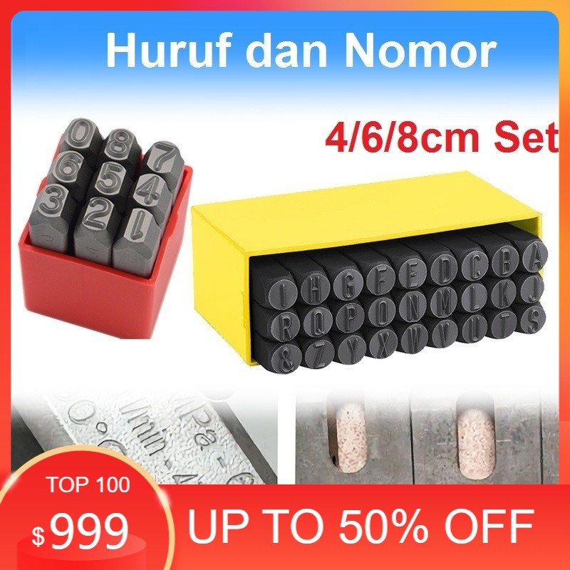 

Stempel Cetakan Huruf Nomor Number Letter Punch Set 36pcs Angka Dan Huruf Ketok Besi Printing Tool Numbers Alphabets Ukuran 4mm 6mm 8mm Steel Stamp