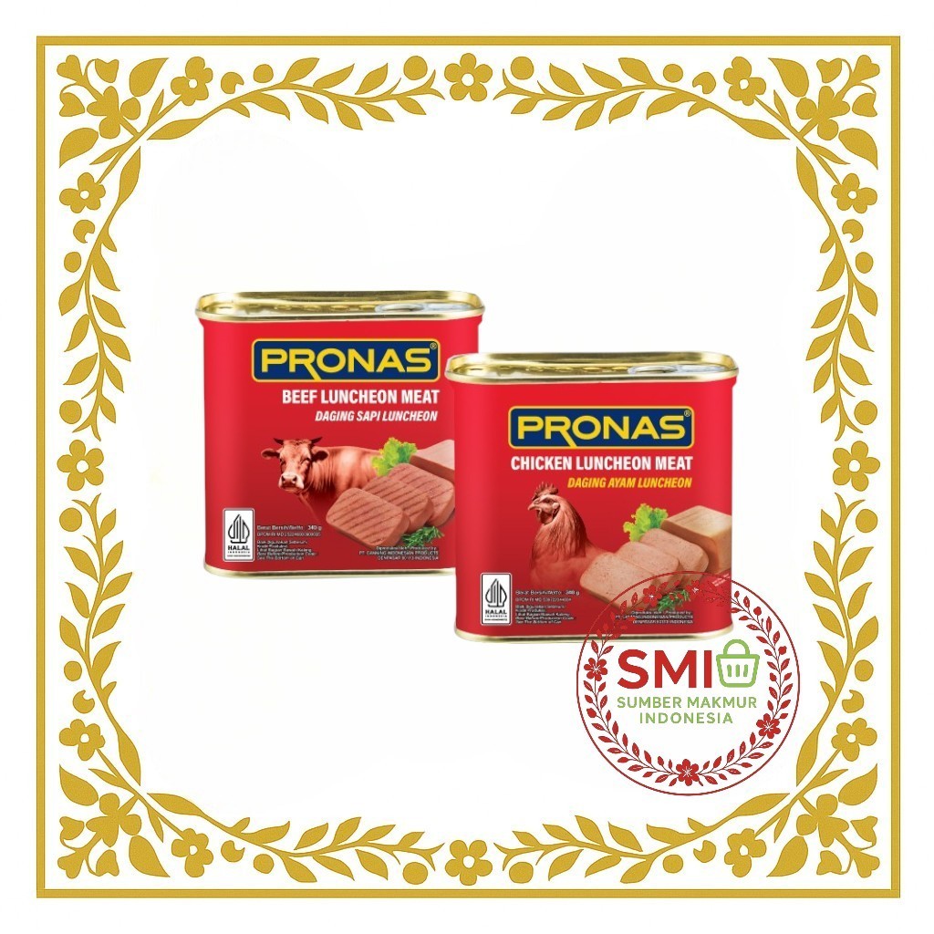 

New Pronas Luncheon Daging Ayam Chicken / Daging Sapi Beef 340 gram gr / 340gr ( Halal ) - EceranPremium