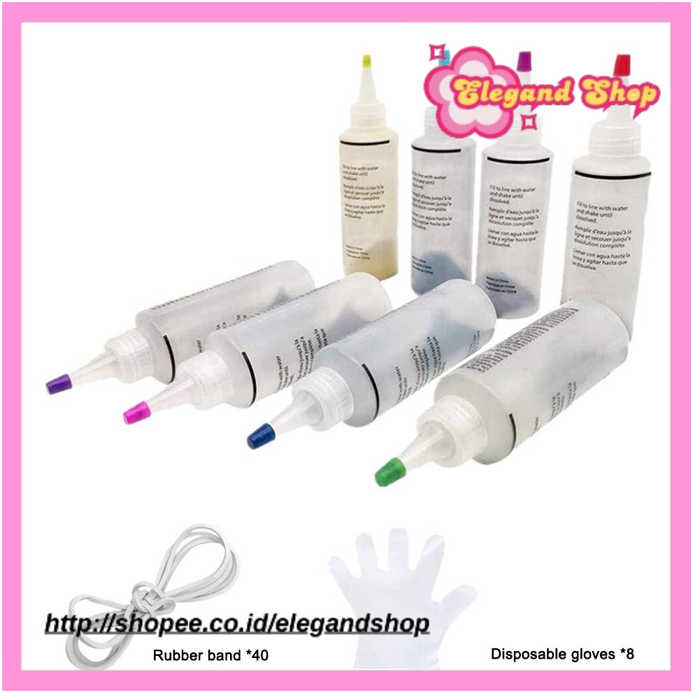 

Tie Dye Kit 6/8/10colors Textile Fabric Paints Colorful Tie Dying With Rubber Bands Gloves DIY Clothing Graffiti Dye Paint Kit