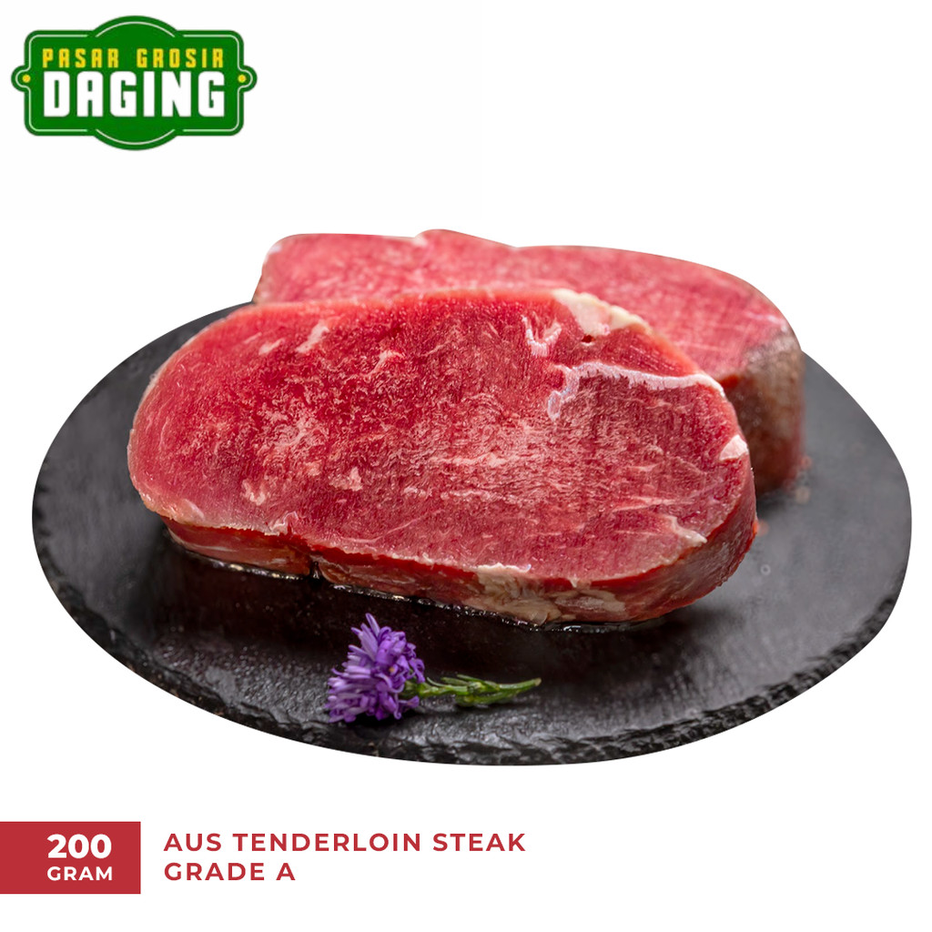 

Daging Steak Import AUS Tenderloin Steak 200gr Grade A - Pasar Grosir Daging