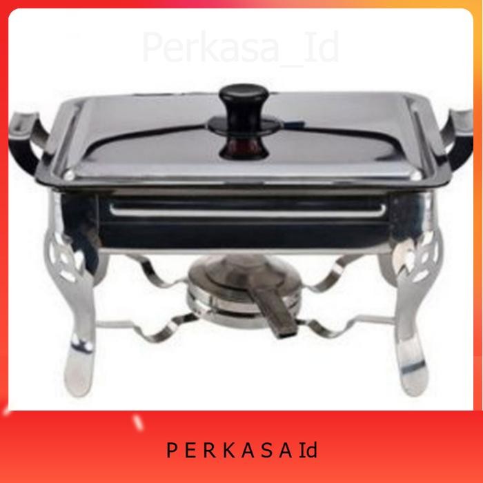 Texania Pan With Stove / Wadah Prasmanan Alat Saji Stainless Steel