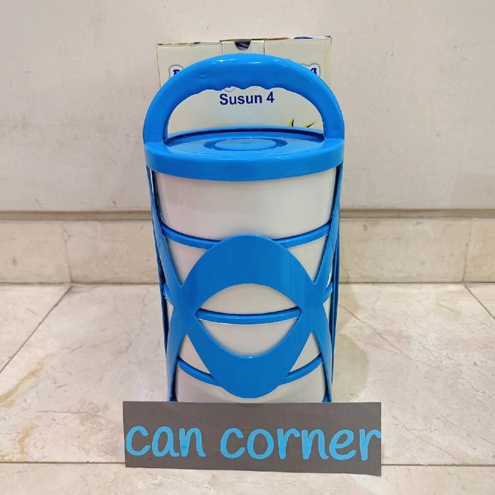 TERBARU Rantang Monthong Susun 4 / Rantang 4 Susun / Rantang Monthong 4 Susun Hijau Pink Kitchenware