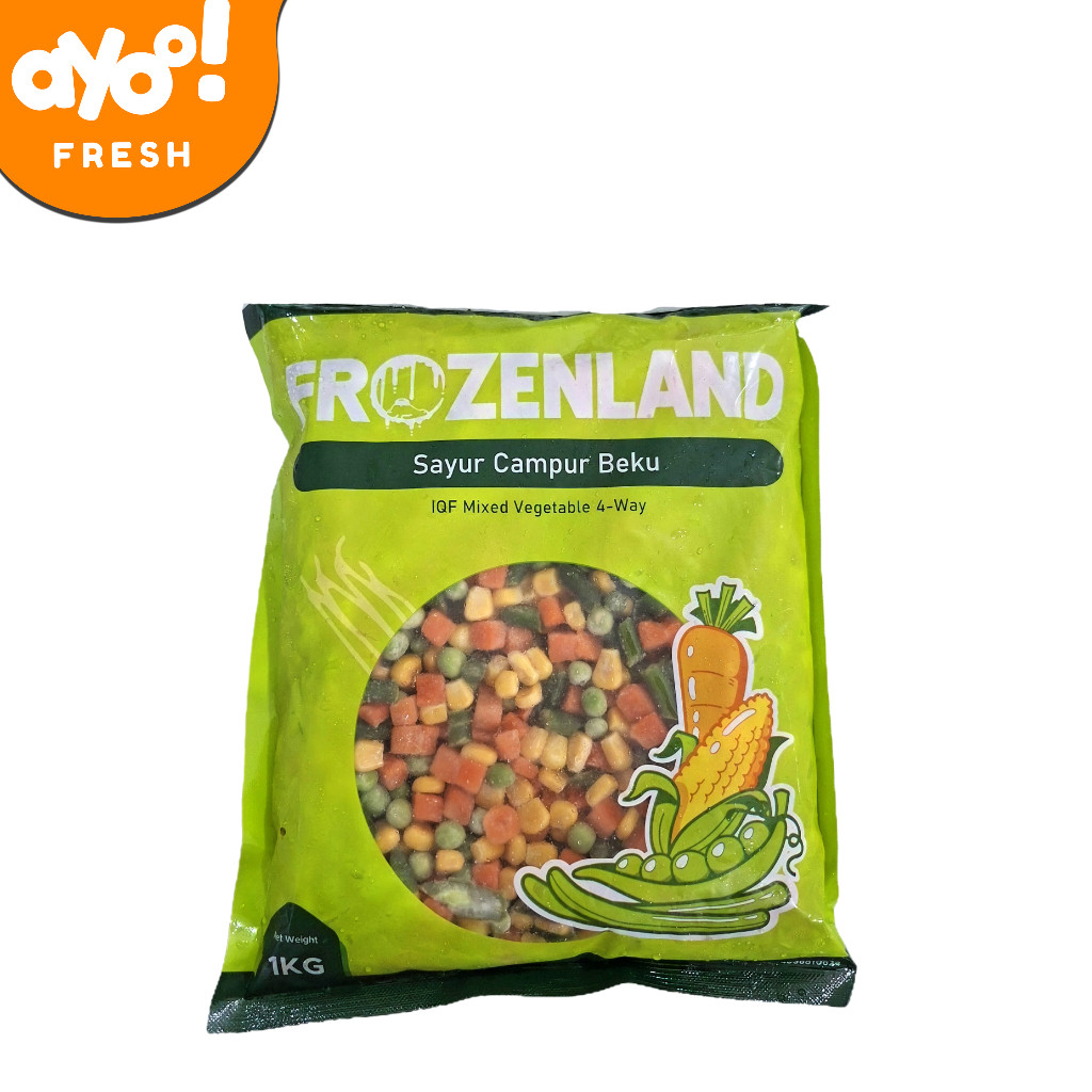 

FROZENLAND Mixed Vegetables - Sayur 1 Kg Pack
