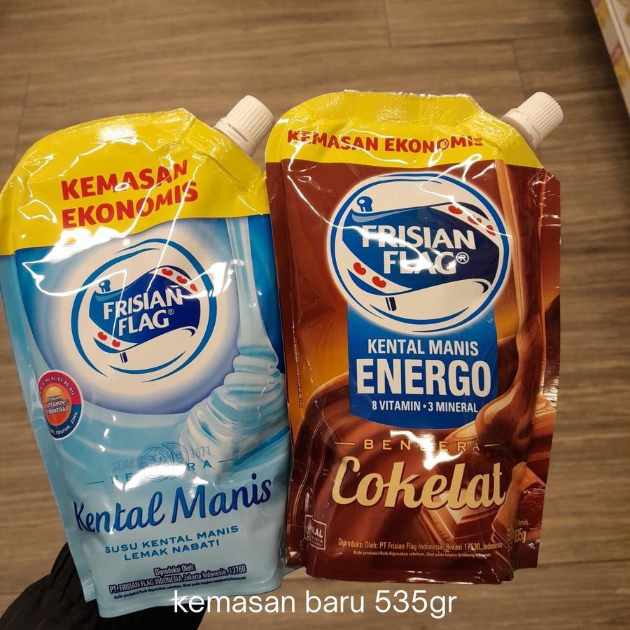 Frisian Flag Pouch 560ml Susu Kental Manis Rasa Coklat / Vanilla