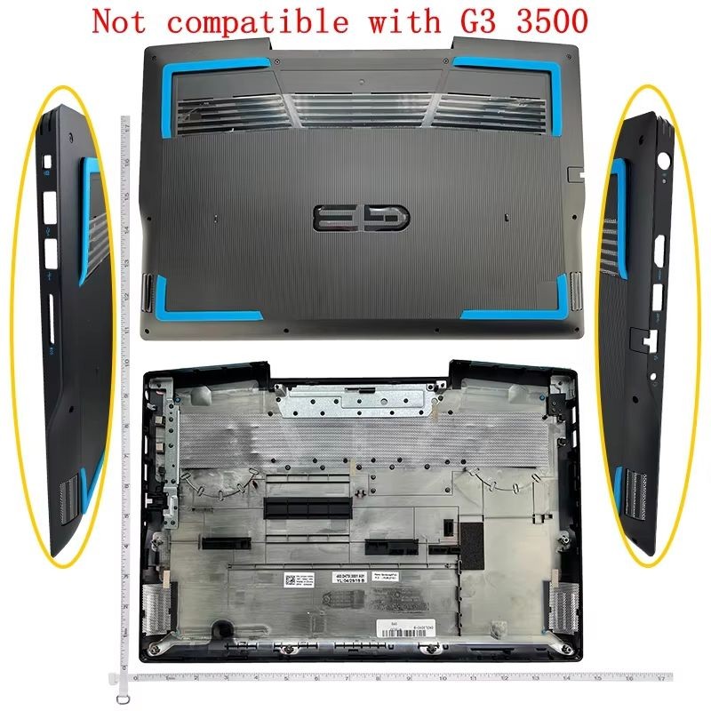 New Laptop For Dell Series G3 3590 LCD top case/Bezel Cover/Palmrest Upper Case/Bottom Base Keyboard