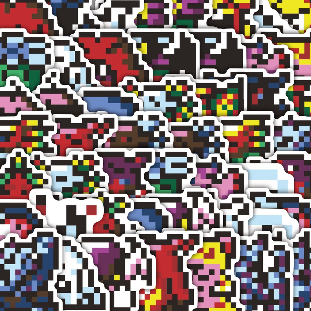 

Stiker Cutting Pack Stiker Pixel Digimon V25 Isi 100Pcs Series Aesthetic Lucu Keren Untuk Koper Bahan Vynil