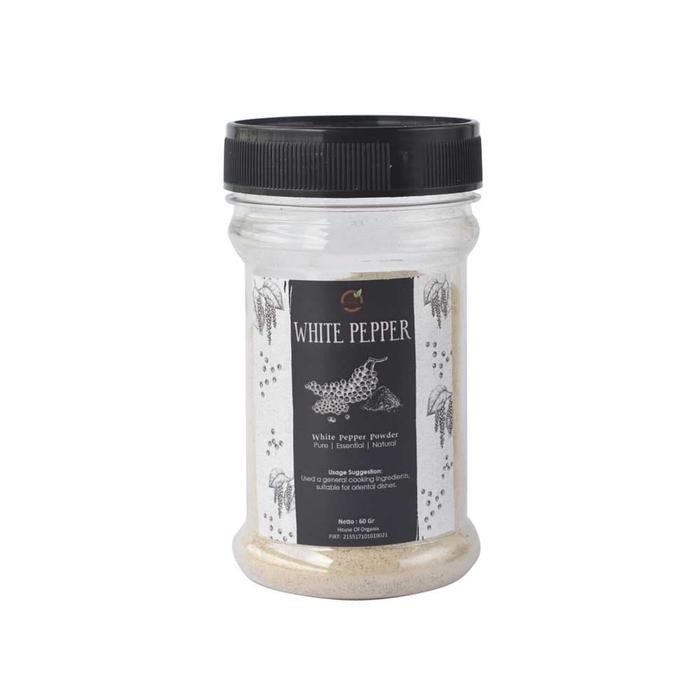 

House Of Organix Ground White Pepper Lada Putih Halus 60 Gr