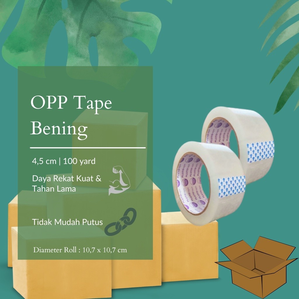 

Pluto Tape Lakban Bening / Coklat 2 inch ( 45 mm )100 yard / kualitas daimaru | Lakban Packing Barang | Lakban 2 inch | Lakban Besar | OPP TAPE BENING COKLAT KUAT DAN LENGKET