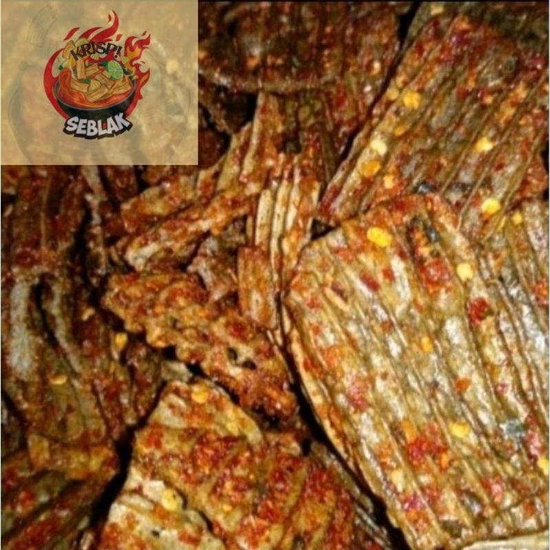 

Seblak krispi kerupuk jengkol pedas daun jeruk 500g.s