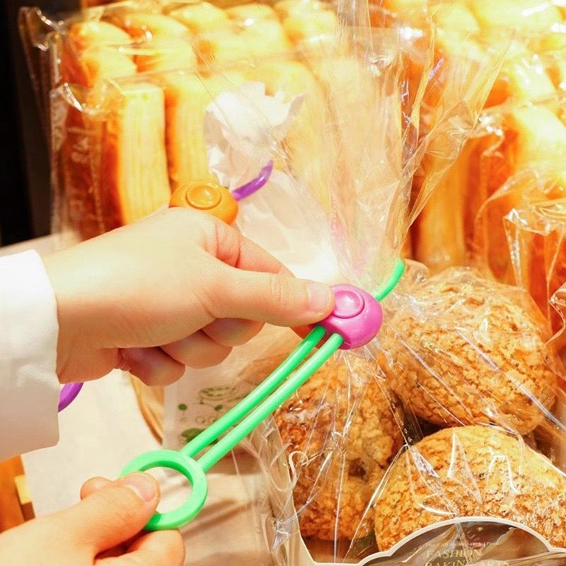 MOMO Klip Penyegel Bungkus Makanan/Camilan/ Tali Penyegel Sealer Kantong Plastik Adjustable